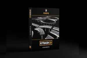 Kitbash3d_PROPS: HIGHWAYS（立交桥）高架桥模型