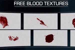 喷溅血液 手掌血印 40总血液素材【贴图】