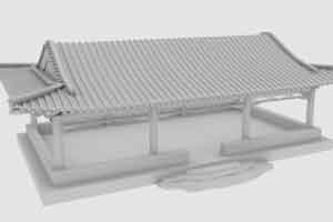C4D模型  古代庭院模型 古代房屋模型 【模型】