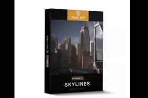 KitBash3D Mini Kit Skylines 迷你天际线楼房模型【模型】
