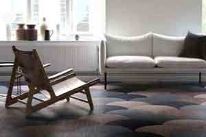简约窗边客厅模型 简约沙发 木折叠椅 茶几 陶瓷瓶 暖气 地毯【模型】