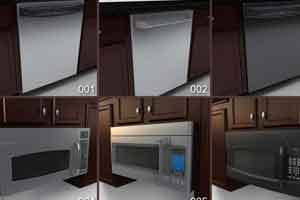三维模型  19个厨房电器模型 冰箱 洗碗机 微波炉 水槽 MAX FBX OBJ【模型】