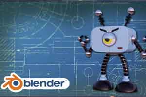 Blender创建机器人角色【Skillshare - Create A Robot Character With Blender by Zerina Cmajcanin】【教程】