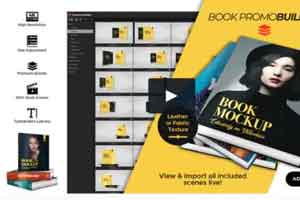 PremiumBuilder Book Promo Builder  【AE 翻书插件】