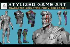 ZBrush雕刻男性角色【Stylized Game Art Character Sculpting for Video Games by Class Creatives】【教程】