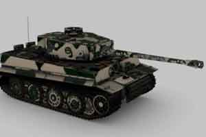 二战德军虎式坦克【Tank Tigr 1】【模型+贴图】