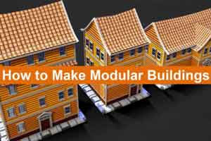 MAYA SP制作模块化建筑【Gumroad - 3dEx - How to Make Modular Buildings】【教程】