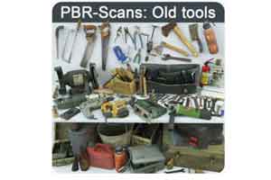 众多旧工具模型【Collection old tools PBR-Scans】