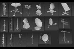 10个电视型号接收器发射塔模型【Artstation - Antennas part 1 - 20 pieces by Armen Manukyan】