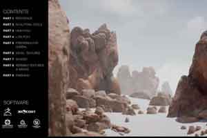 SP & SD 制作火山岩石的教程【Modeling, Texturing, and Shading Volcanic Rocks for Unreal - Casper Wermuth】