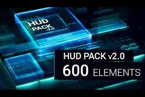 600个HUD AE模板【HUD Pack v2.0 - 600 elements - keko4321】