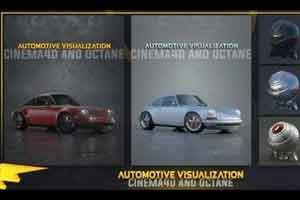c4d汽车可视化制作渲染视频教程【Skillshare - Automotive Visualization with cinema4d and octane render】