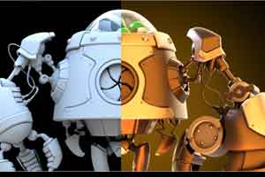在Maya 2020中对机器人进行建模和渲染【Udemy - Creating a Cartoon Octopus Monster in Maya 2020】