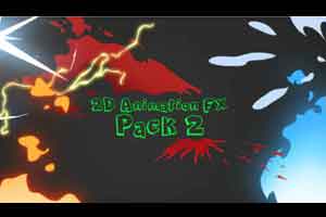 100组卡通2D二维动画元素特效素材包AE素材 Animation Pack 2