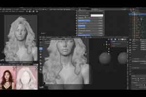 Blender制作头发教程【Wingfox – Creating Realistic Hair in Blender for Cycles Render (2021) with Maria Anikina】