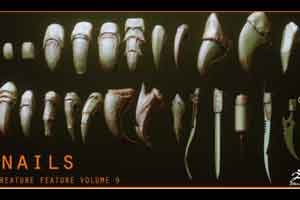 ZBrush 牙齿笔刷【NAILS - 24 Character & Creature Claws & Nails】【免费】