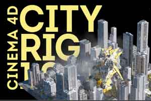 【新版】生成城市插件 C4d city Rig 1.9城市绑定