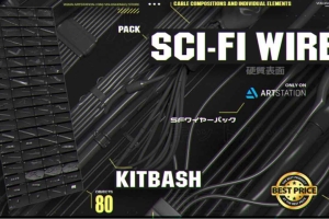 80个电线工具【SCI-FI WIRES KITBASH PACK 80+】