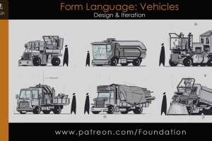 PS 车辆绘画教程【Form Language - Vehicle Design and Iteration】