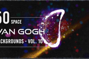 50个4K背景星空【50 Van Gogh Space Backgrounds - Vol. 10】