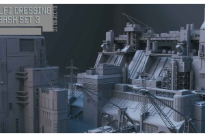 Blender科幻建筑模型