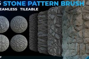 45个石头4K纹理【45 Stone Pattern Brush】