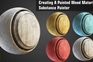 SP 木纹纹理【Creating a Painted Wood Material in Substance Painter】