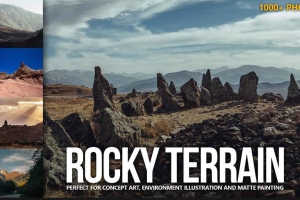 1000个岩石参考图片【1000+ Rocky Terrain Reference Pictures】
