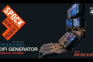 Blender 科幻台面模型【Spock - Structured Scifi Packer】