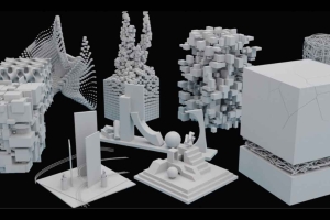 FBX抽象艺术模型【Abstract Kitbash Full Set_2】