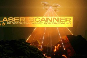 C4D、OC激光扫描仪【Laser Scanner [C4D/Octane/Physical/Xpresso]】