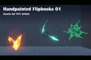 手绘动画书 01- VFX 艺术家的资产【Handpainted Flipbooks 01- Assets for VFX Artists】