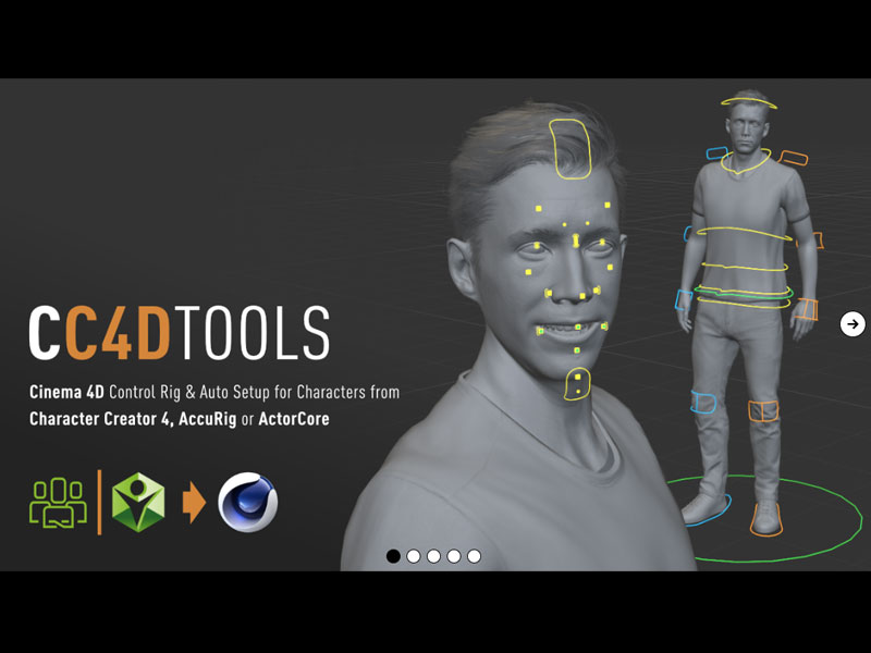 CC4D Tools【C4D骨骼绑定插件】【支持R21-2024】