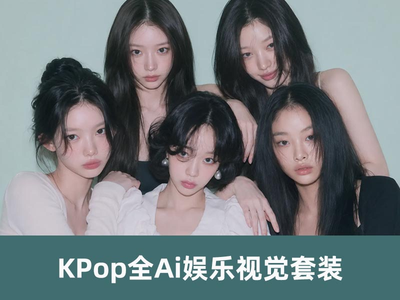 韩国娱乐KPop全Ai娱乐视觉套装教程